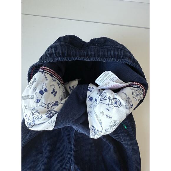 Mini Boden Corduroy Size 6Y Boy's Pull On Drawstring Elastic Blue Pants - Picture 3 of 8